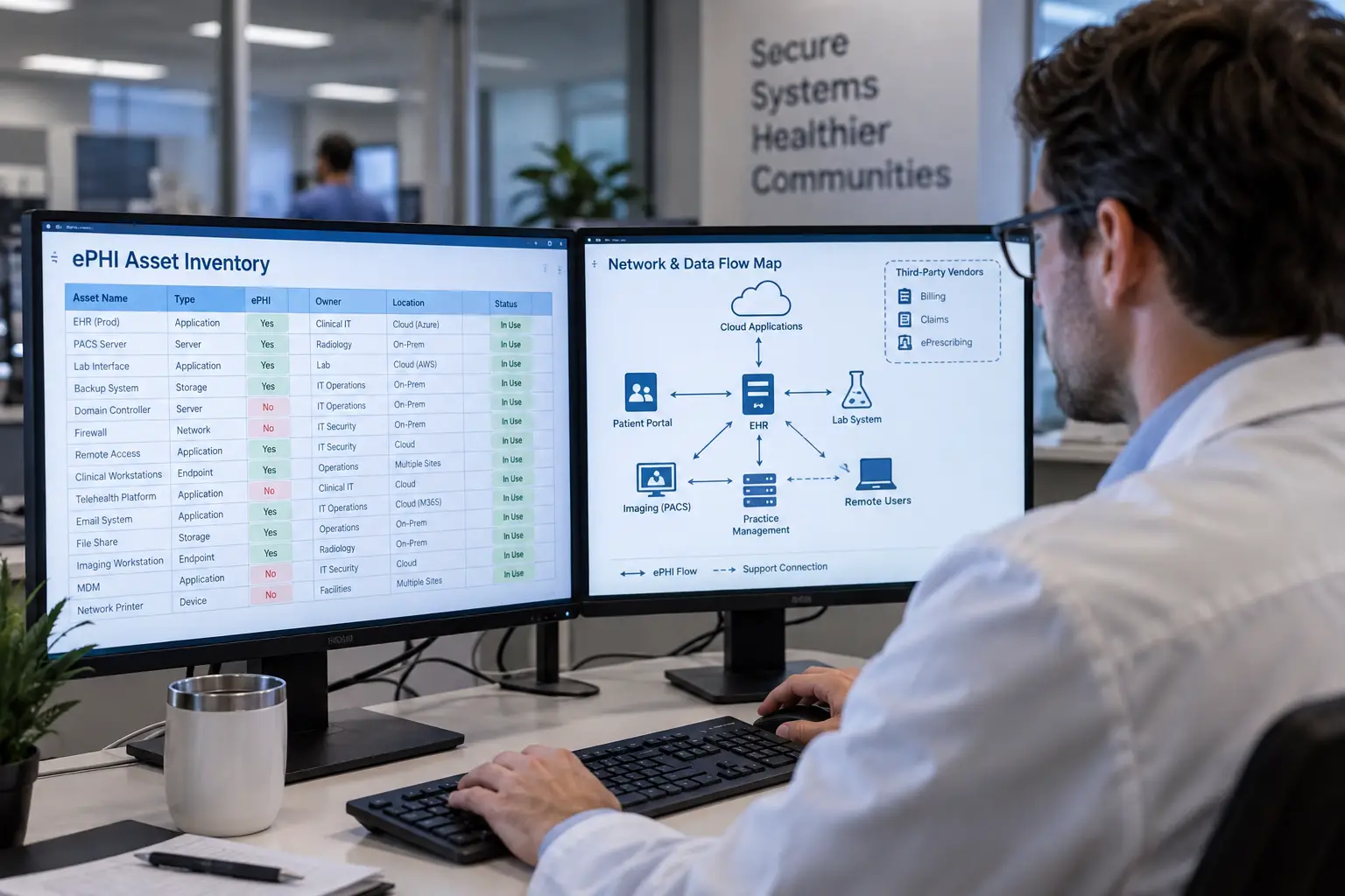 ePHI Asset Inventory and Network Map